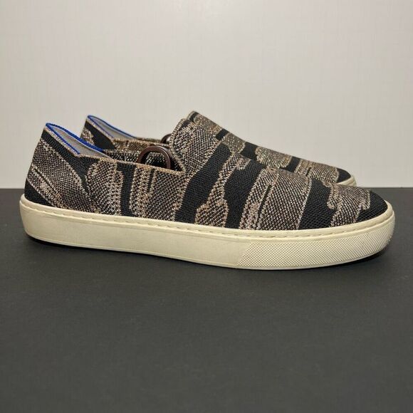 Womens ROTHYS The Original Gold Shimmer Slip On Sneakers / Size 9.5 - Picture 1 of 8